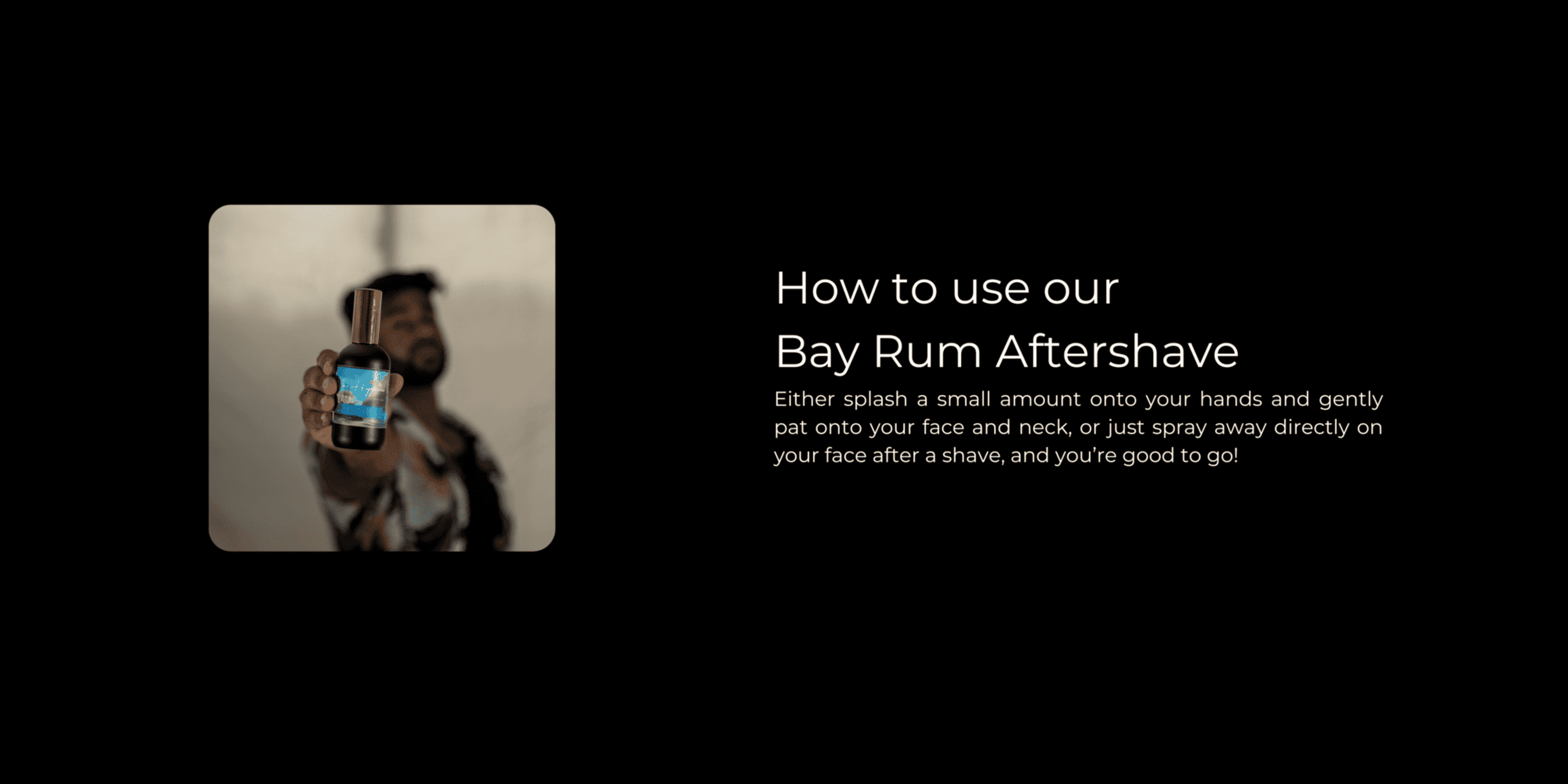 Bay Rum Aftershave How to Use