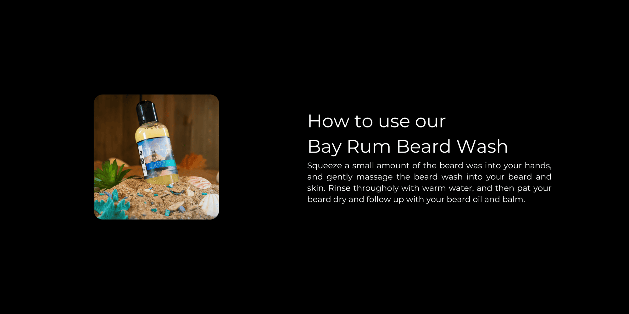Bay Rum Beard Wash How to use