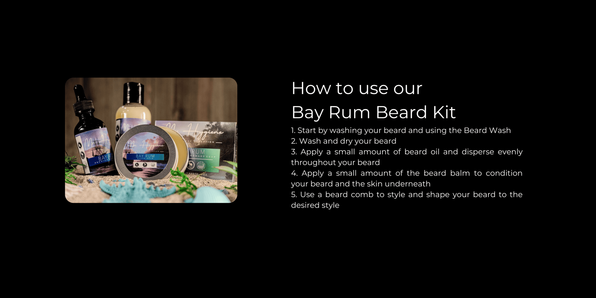 Bay Rum Mens Beard Kit How to Use