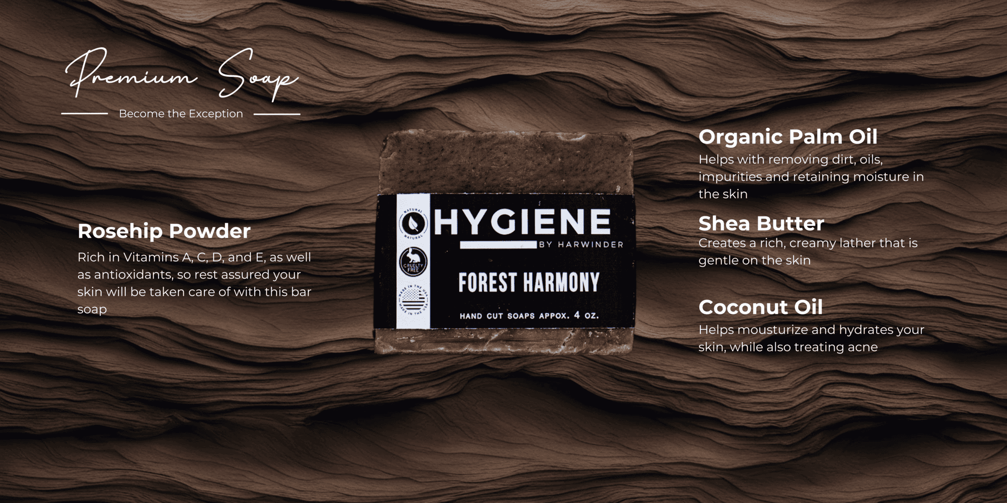 Forest Harmony Soap Ingredients