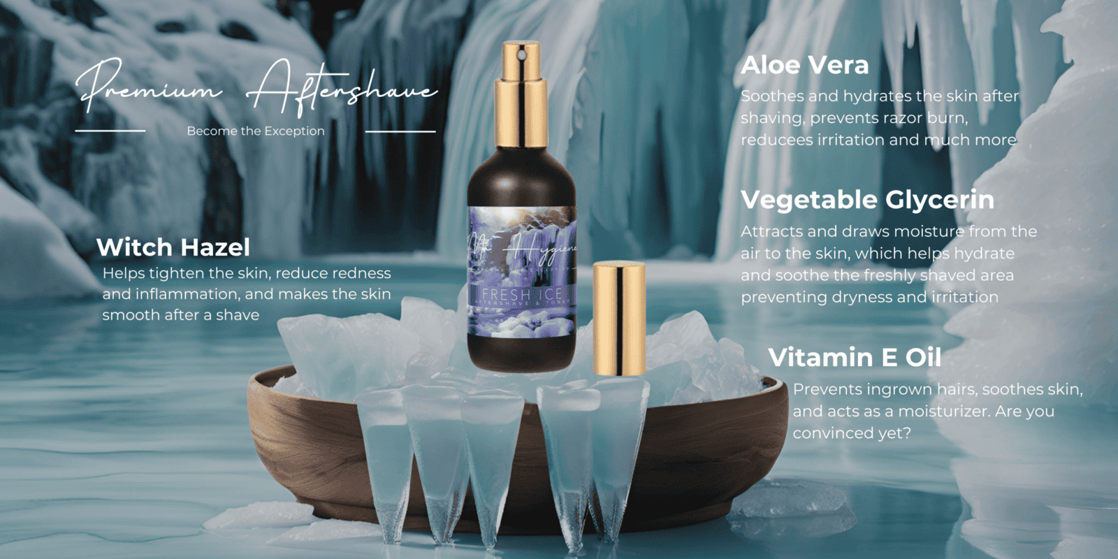 Fresh Ice Aftershave Ingredients