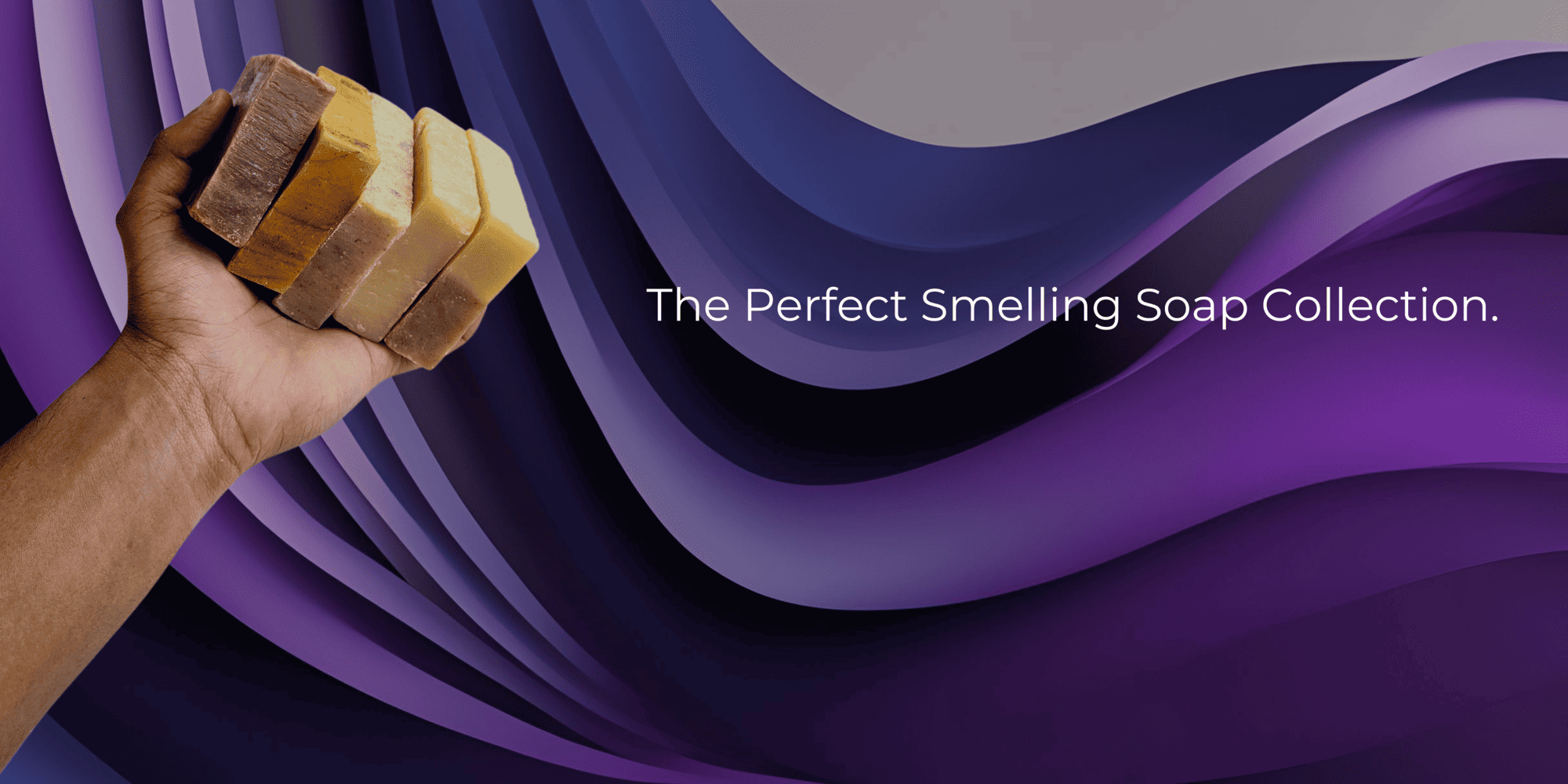 Four Soap Bars in hand