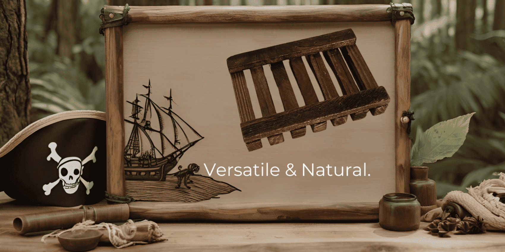 Natural Wooden Soap Dish