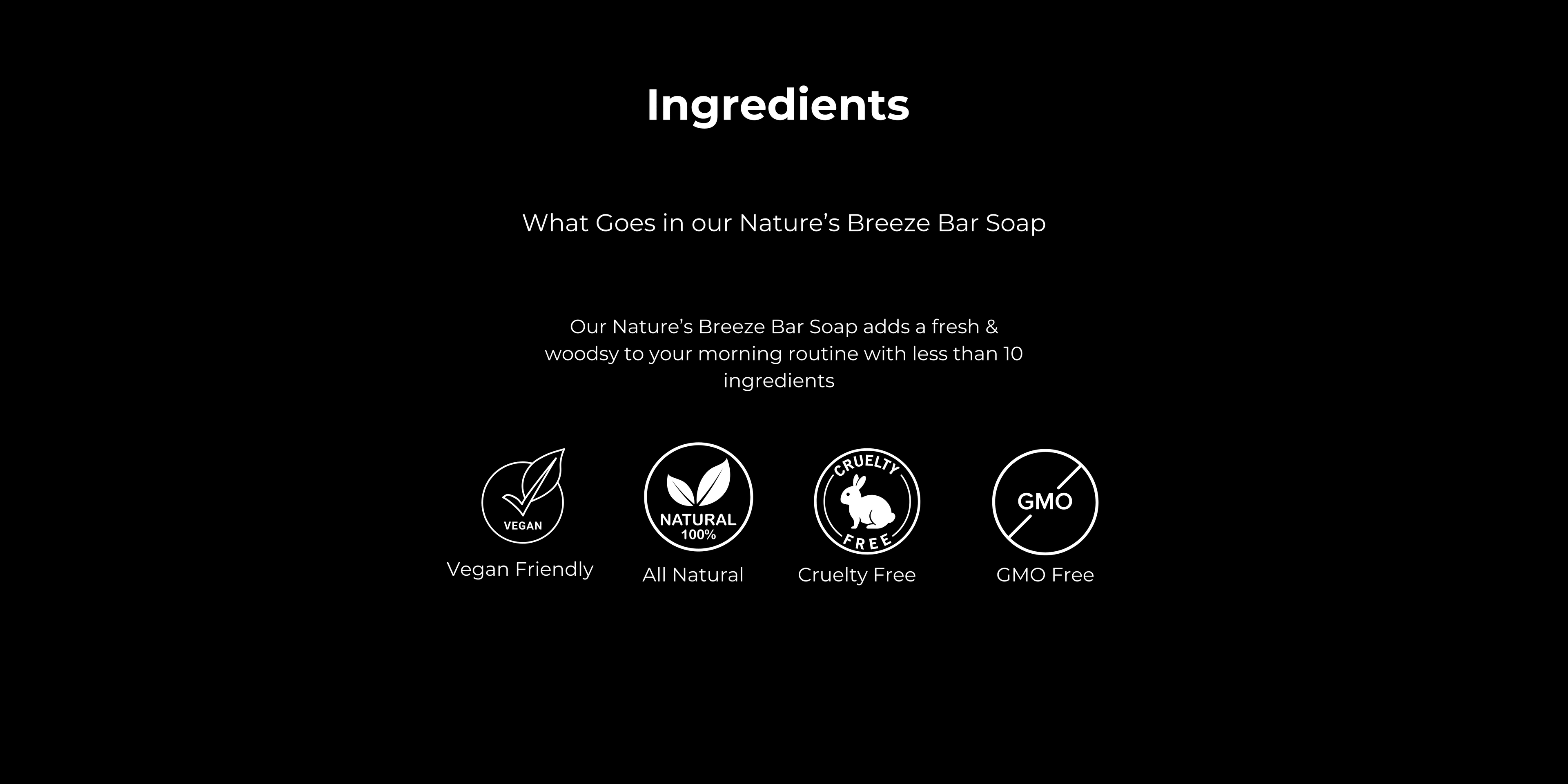 Natures Breeze Mens Bar Soap Ingredients List