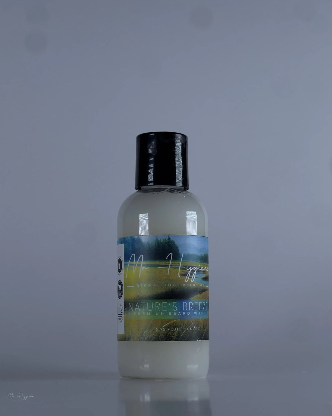 Organic Beard Wash with White Background