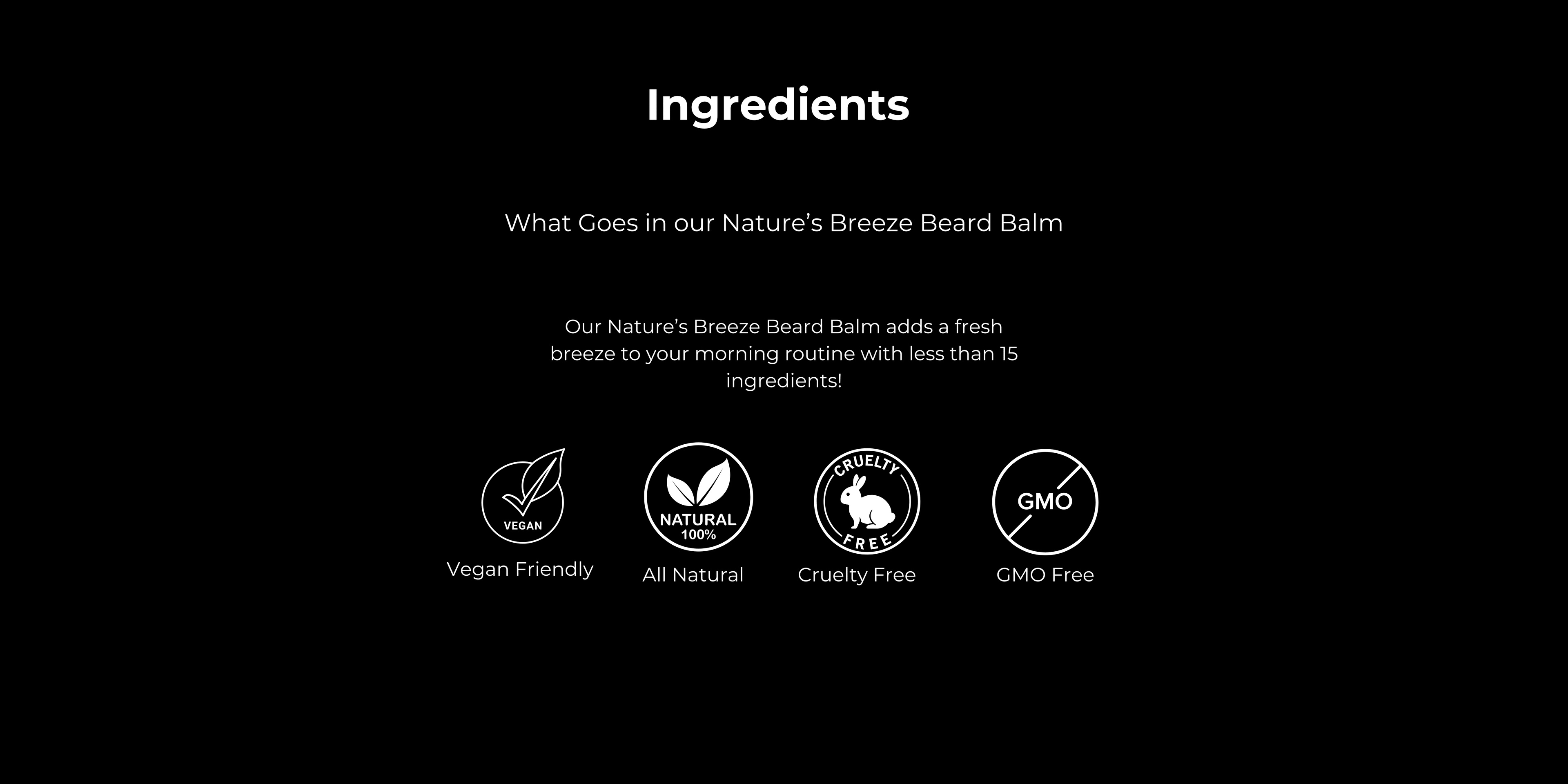 Organic Beard Balm Safety Badges