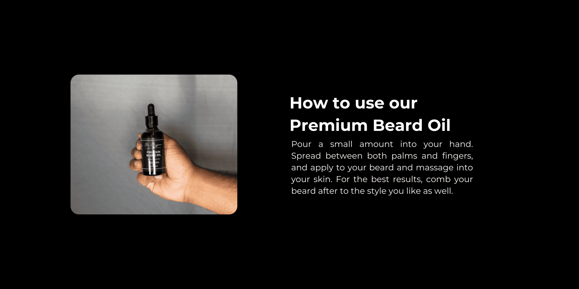 Premium Beard Oil How to Use