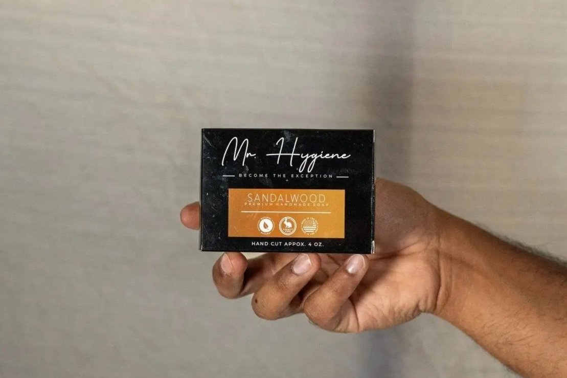 Sandalwood Soap In Hand