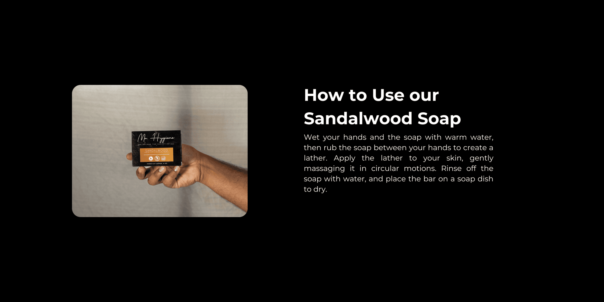 Sandalwood Bar Soap How to use