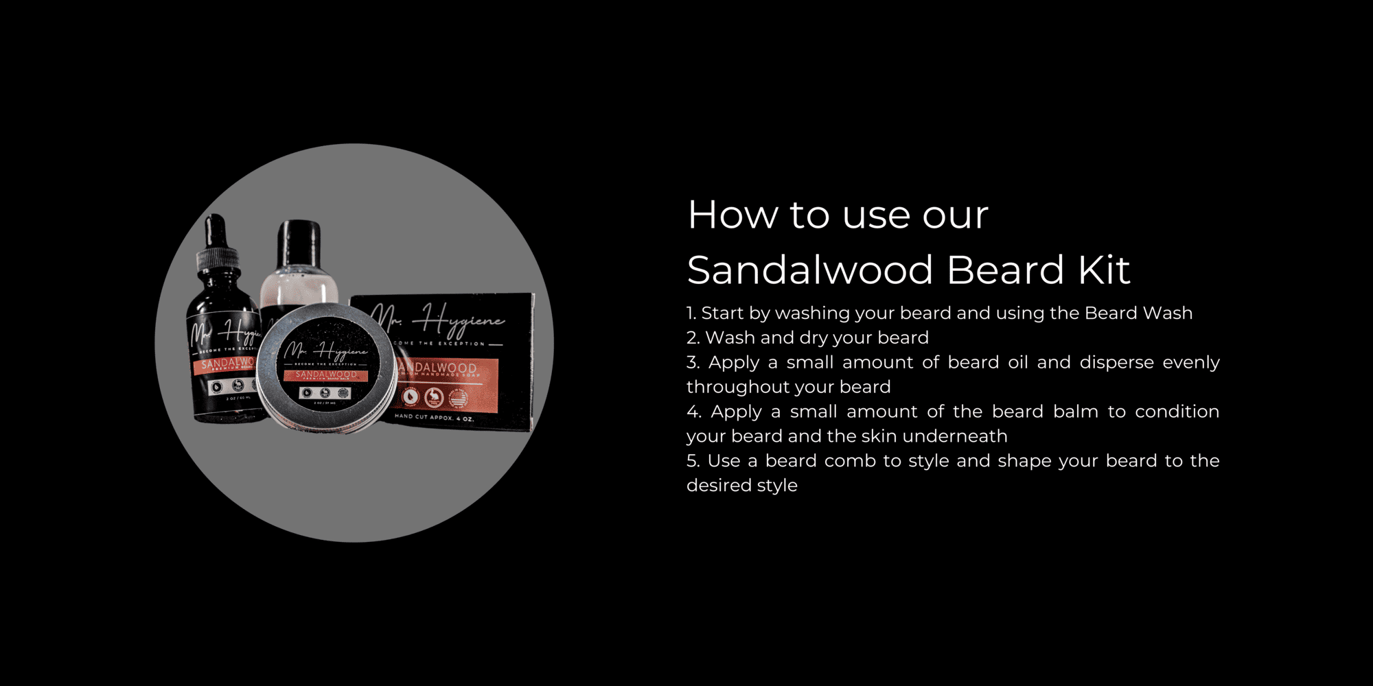 Sandalwood Beard Kit How to Use