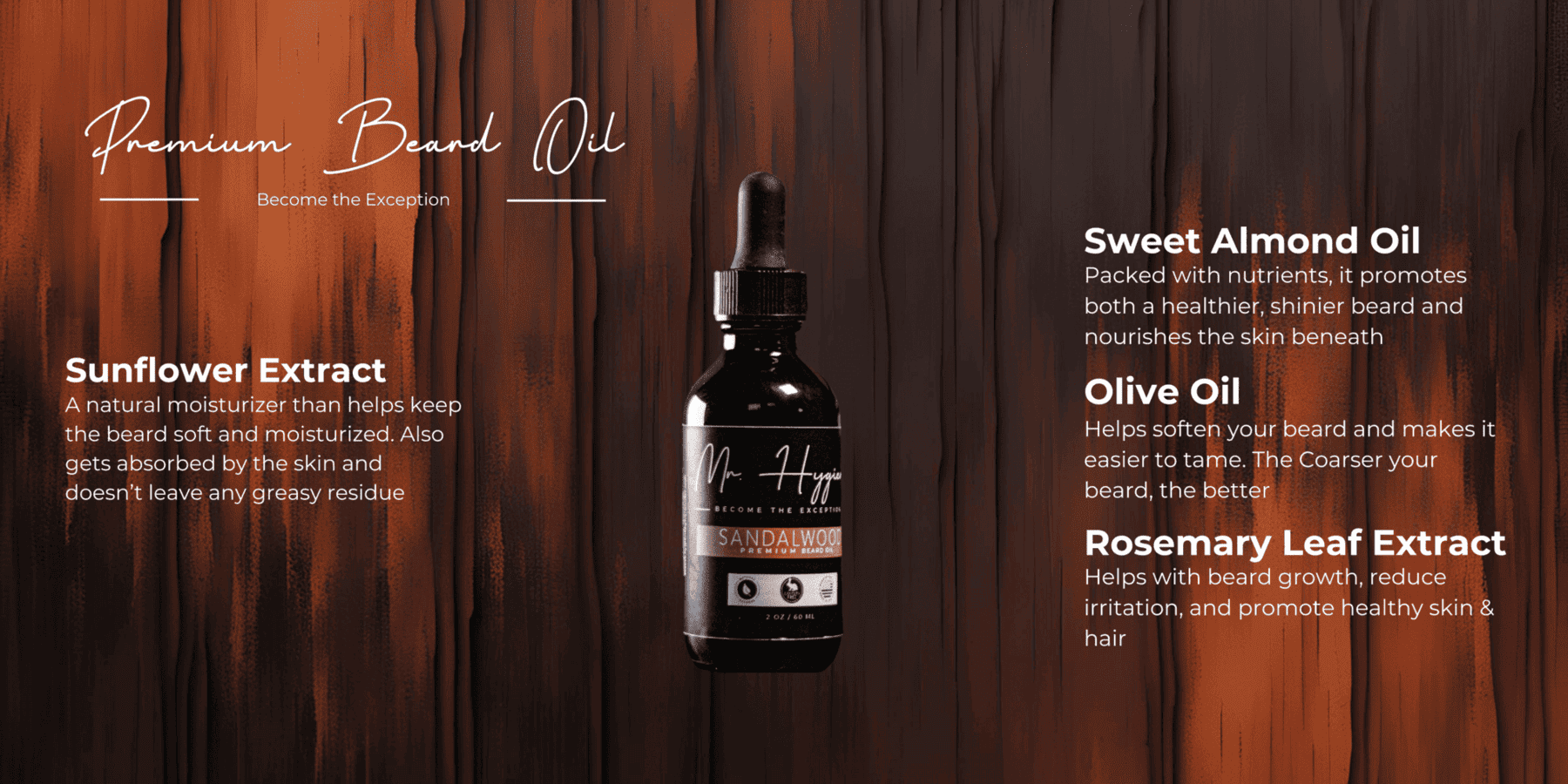 Sandalwood Beard Oil Ingredients