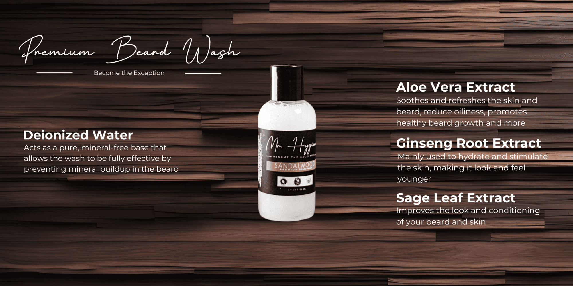 Sandalwood Beard Wash Ingredients