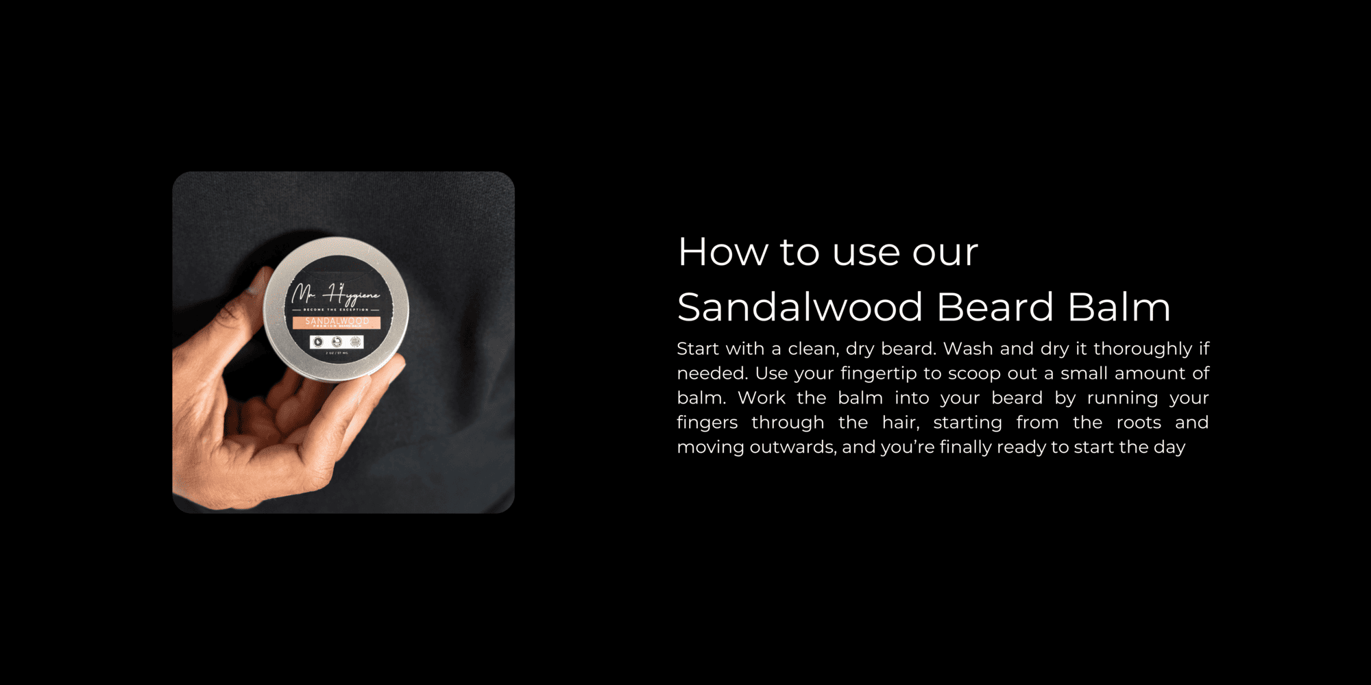 Sandalwood Beard Balm How to Use