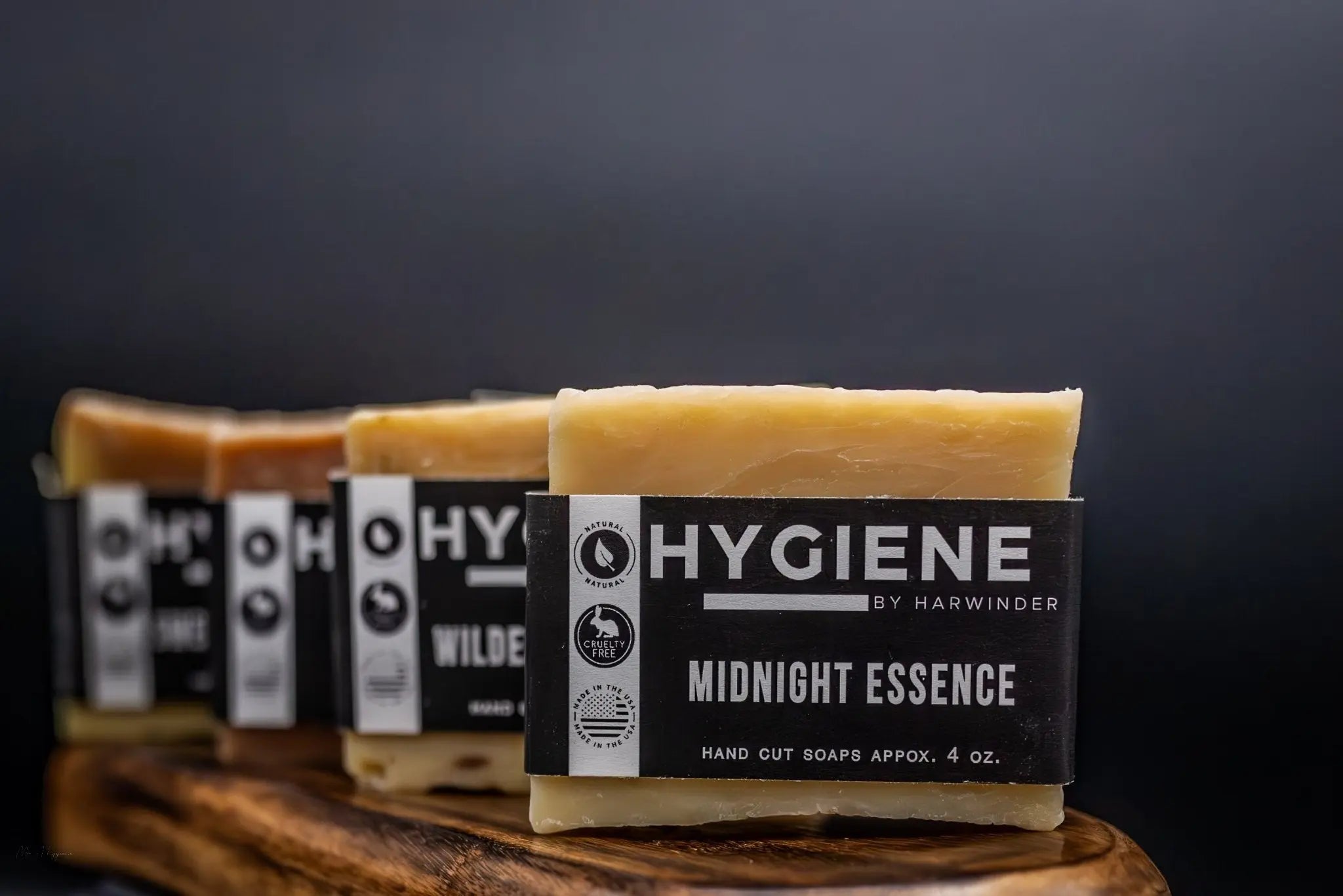 HbH Soap Products with black background