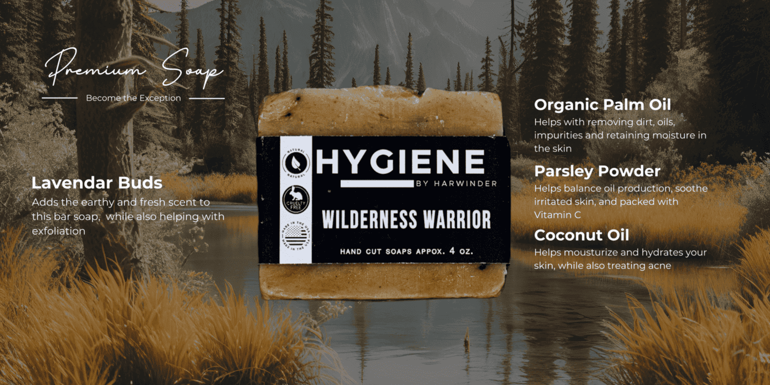 Wilderness Warrior Bar of Soap Ingredients