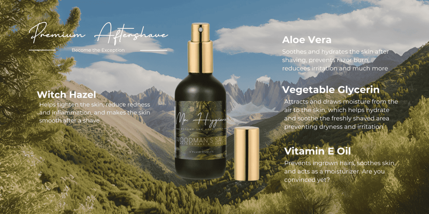 Woodmans Sage Mens Aftershave Ingredients