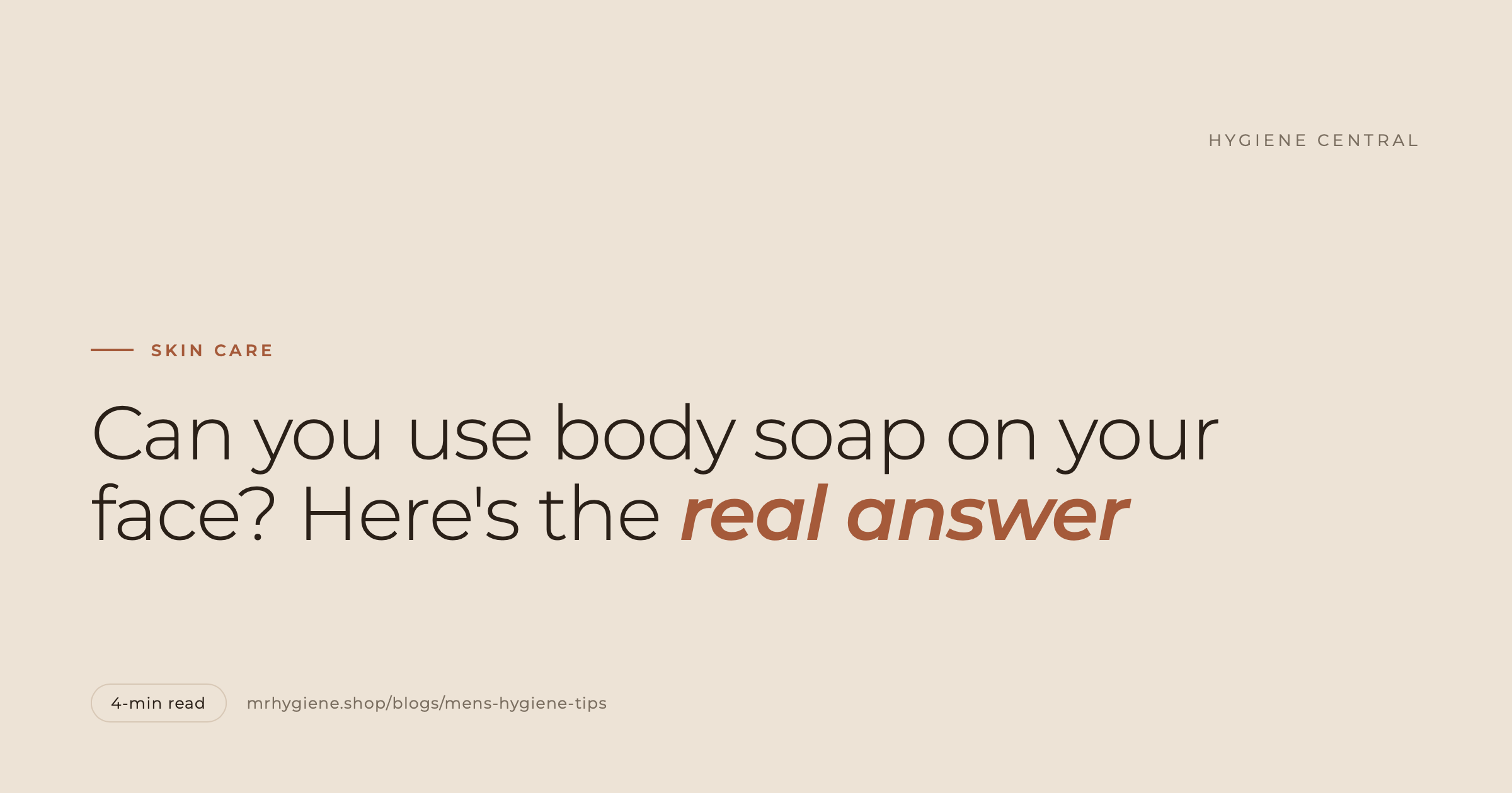 Can You Use Body Soap on Your Face? Here's the Real Answer
