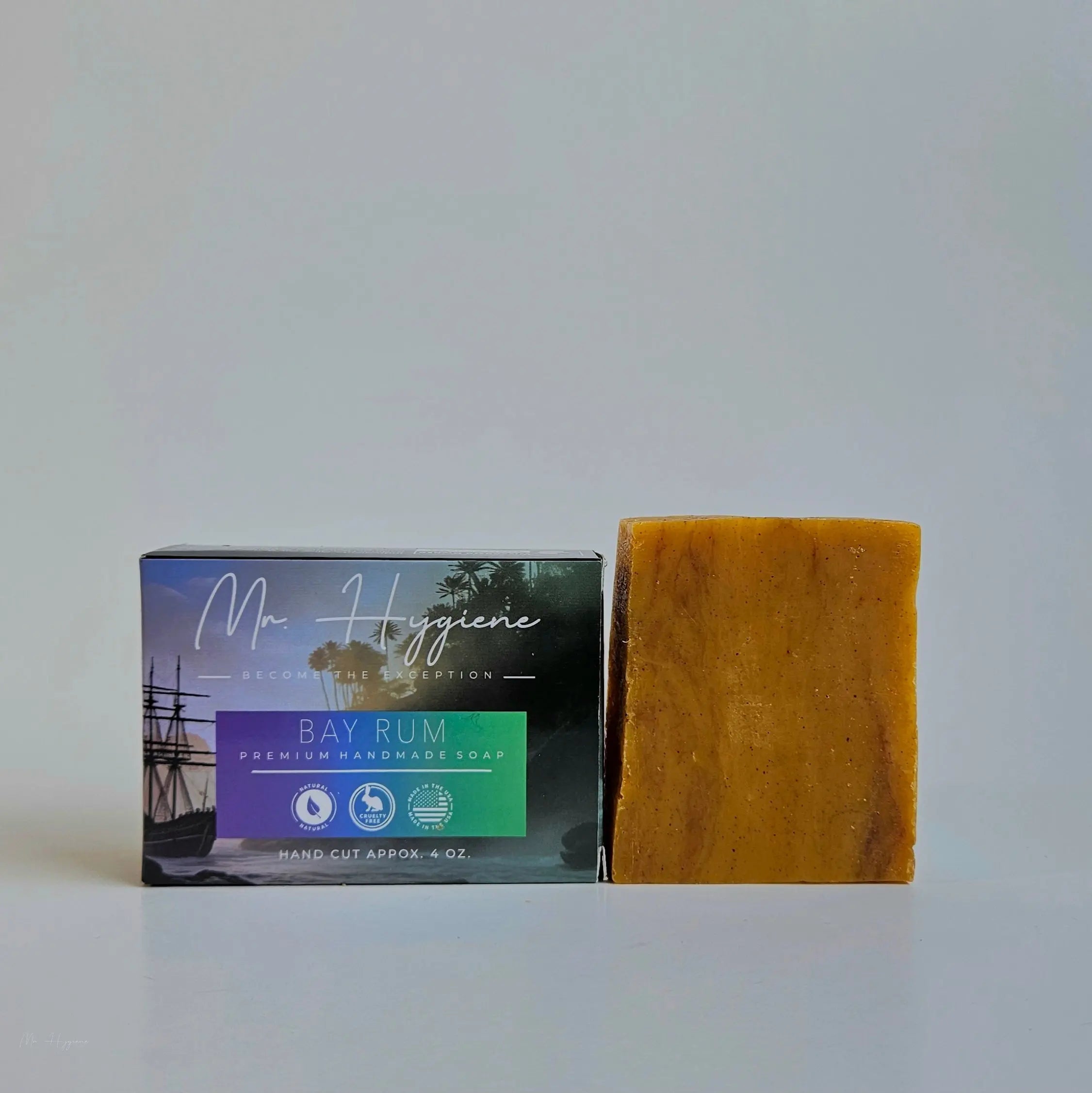 Bay Rum Mens Soap Box and Soap bar