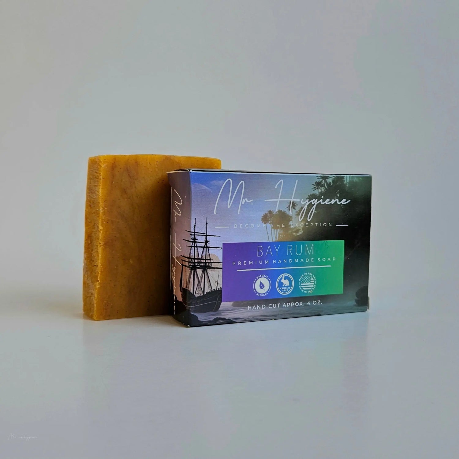 Bay Rum Mens Soap With Box in front