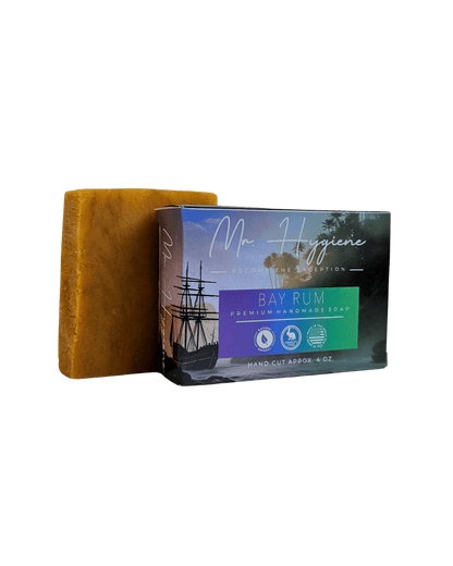 Bay Rum bar soap outside of box