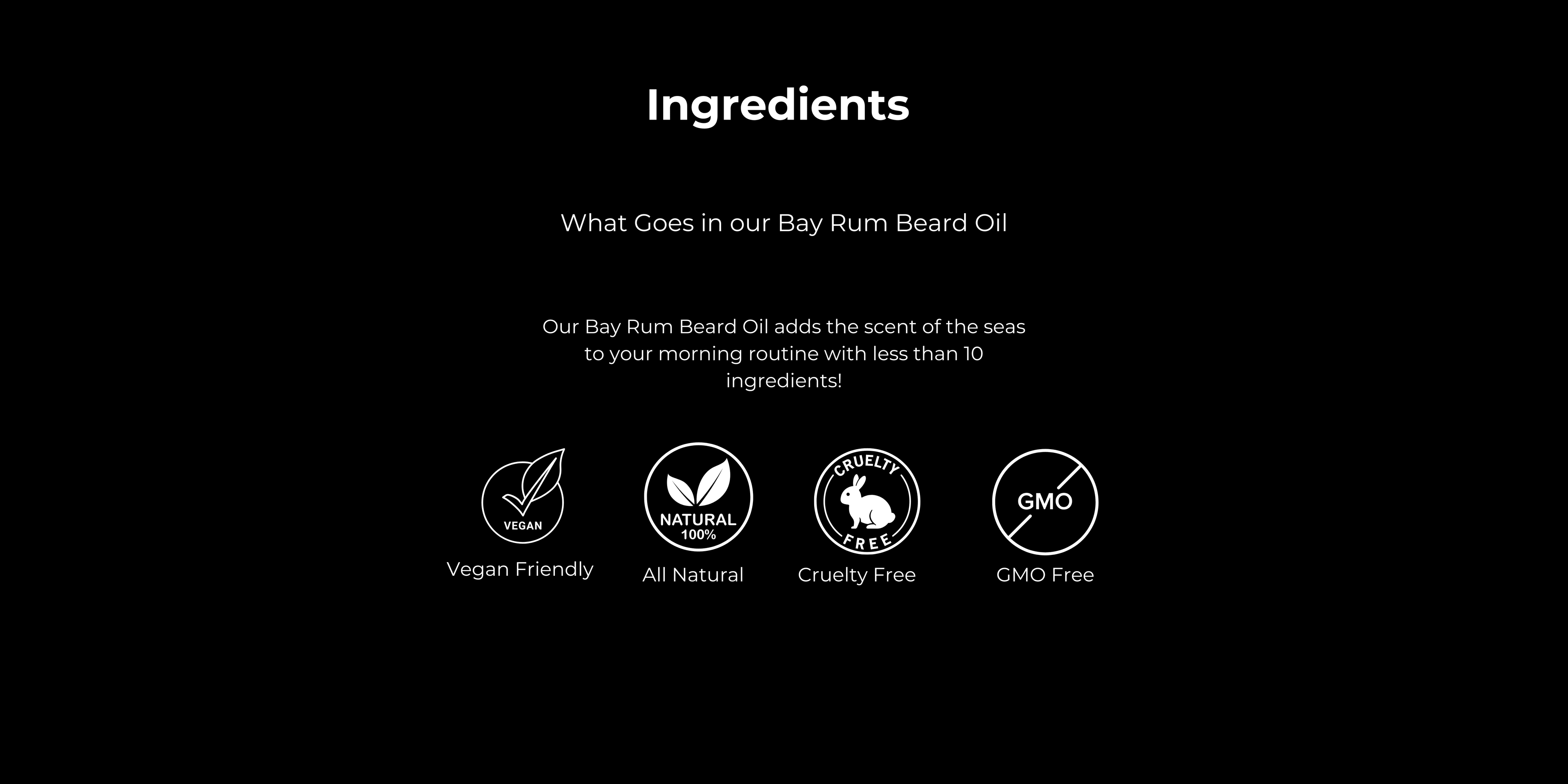 Bay Rum Beard Oil Safe Badges