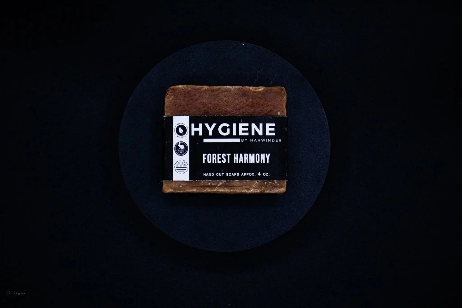 Forest Harmony Bar Soap Black Background