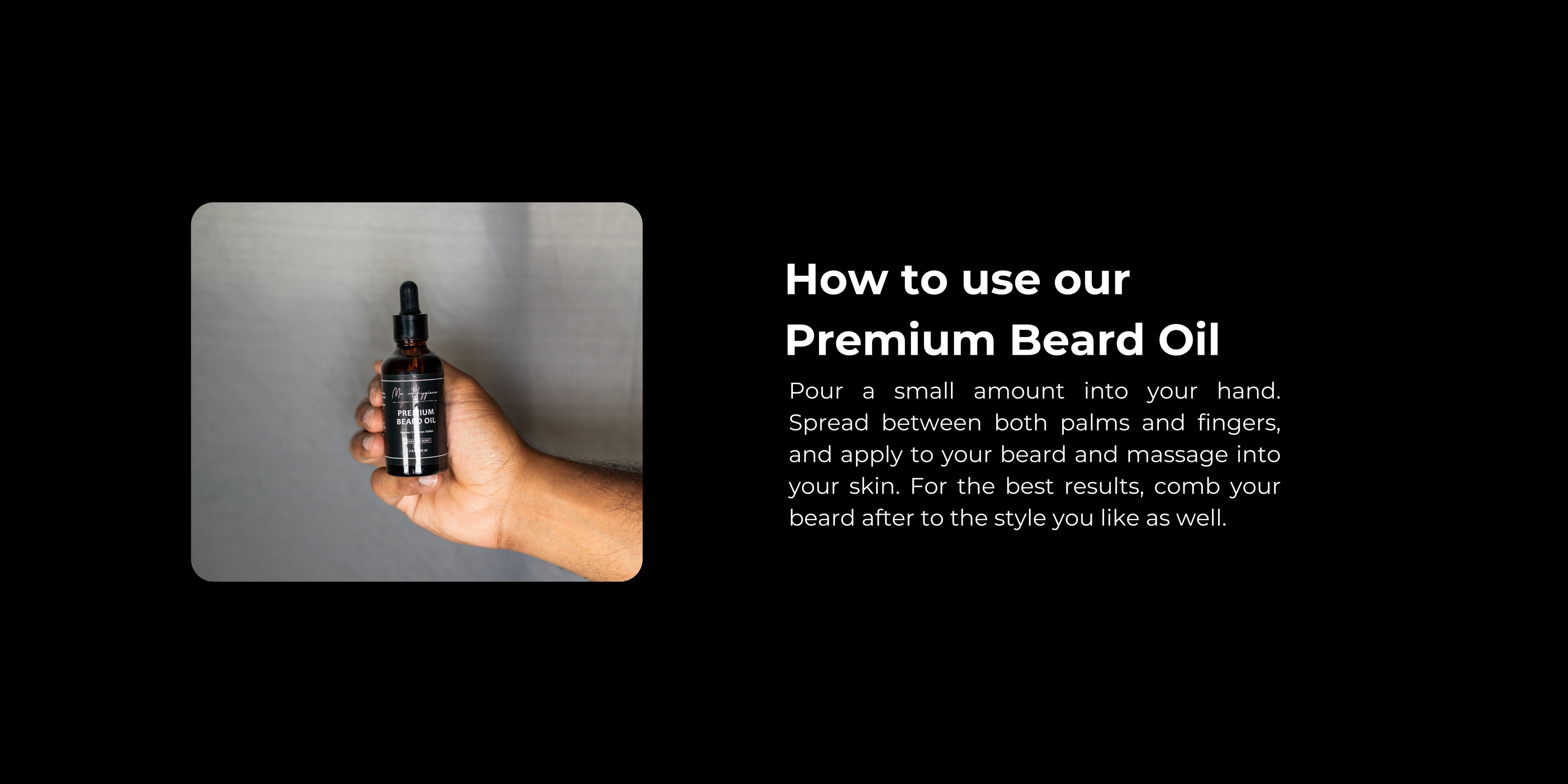 Mens beard oil how to use