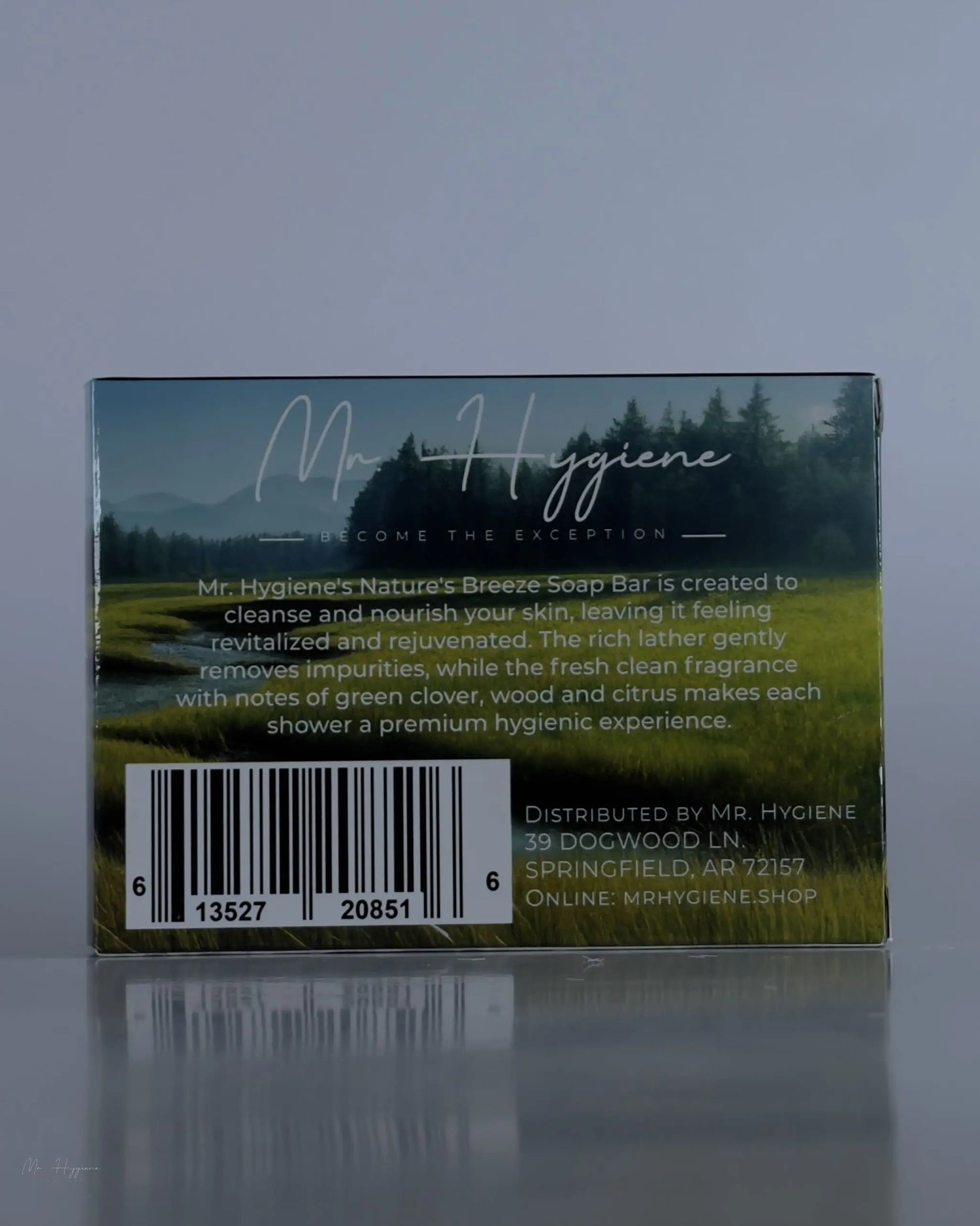 Mens Bar Soap Back of Box