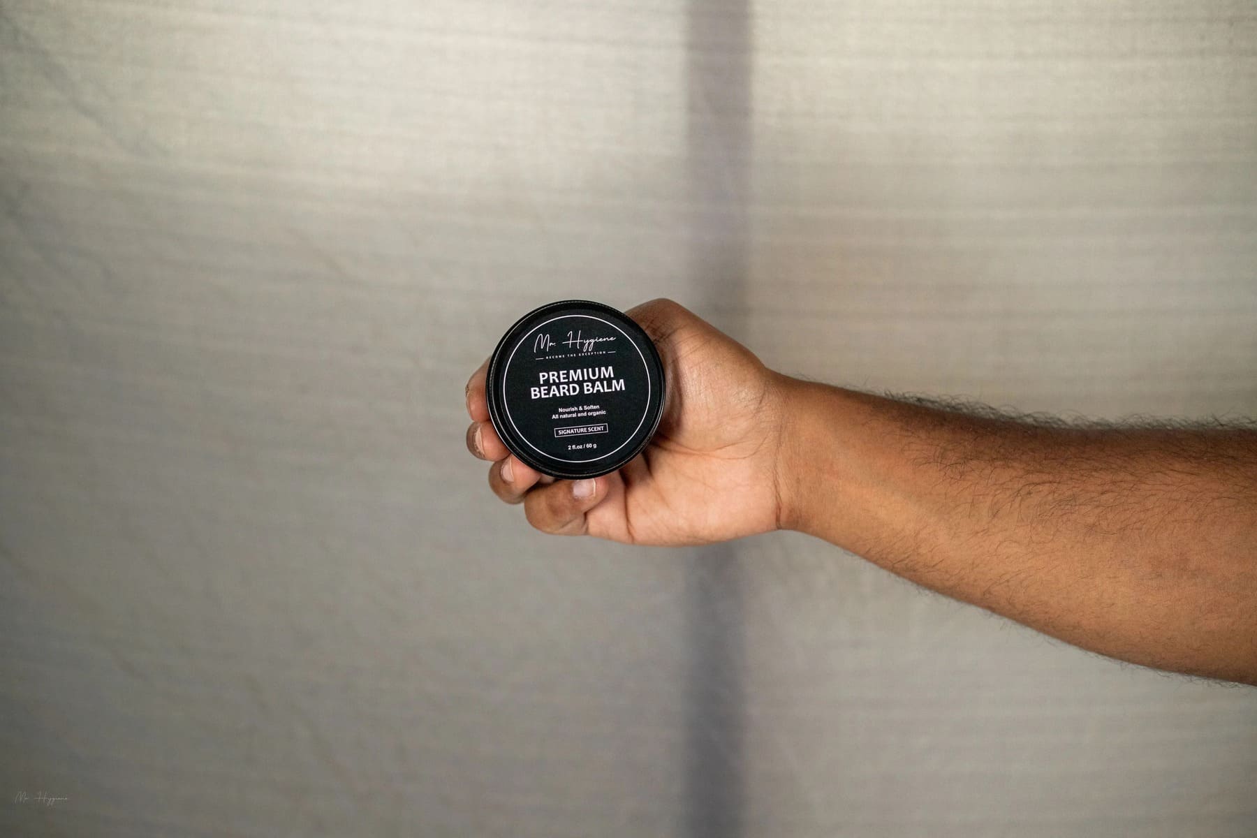 Beard Balm in hand