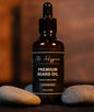 Premium Mens Beard Oil with rocks