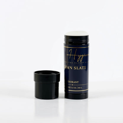Clean Slate deodorant stick, cap removed, by Mr. Hygiene