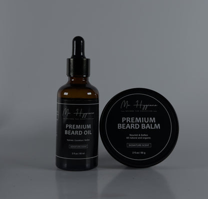 premium beard kit with white background