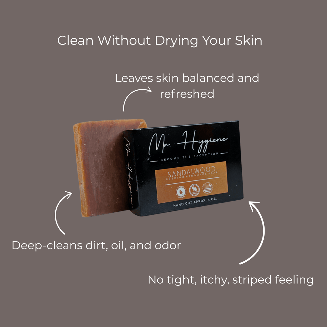 Sandalwood Bar Soap – Classic Scent, Deep Clean - Mr. Hygiene