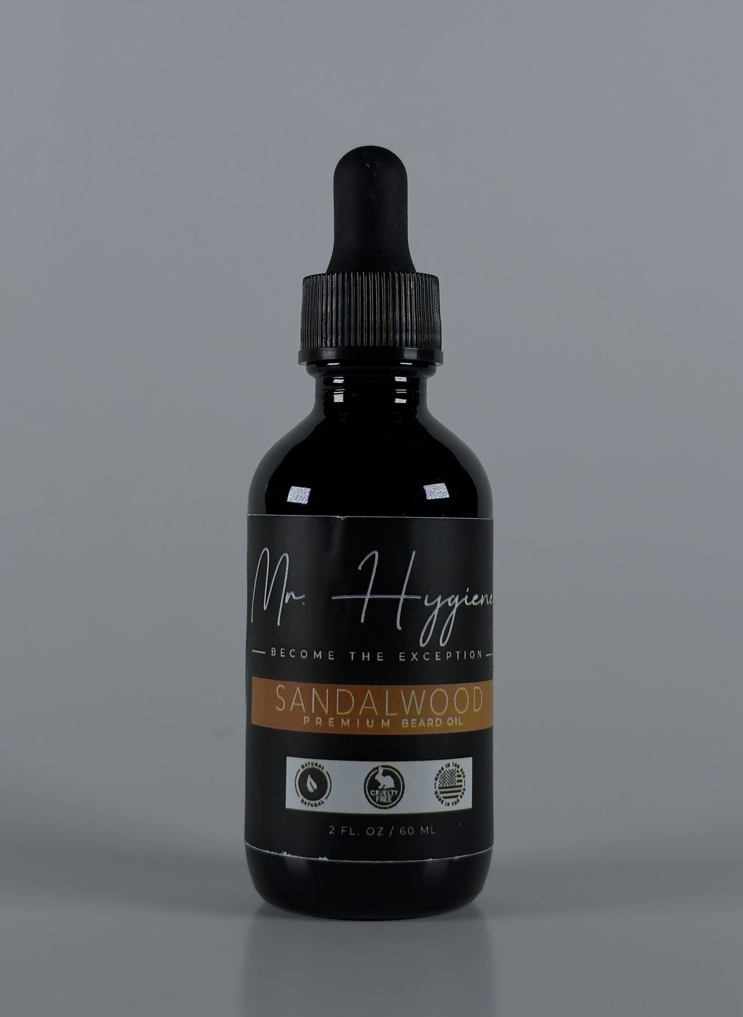 sandalwood beard oil photo shoot